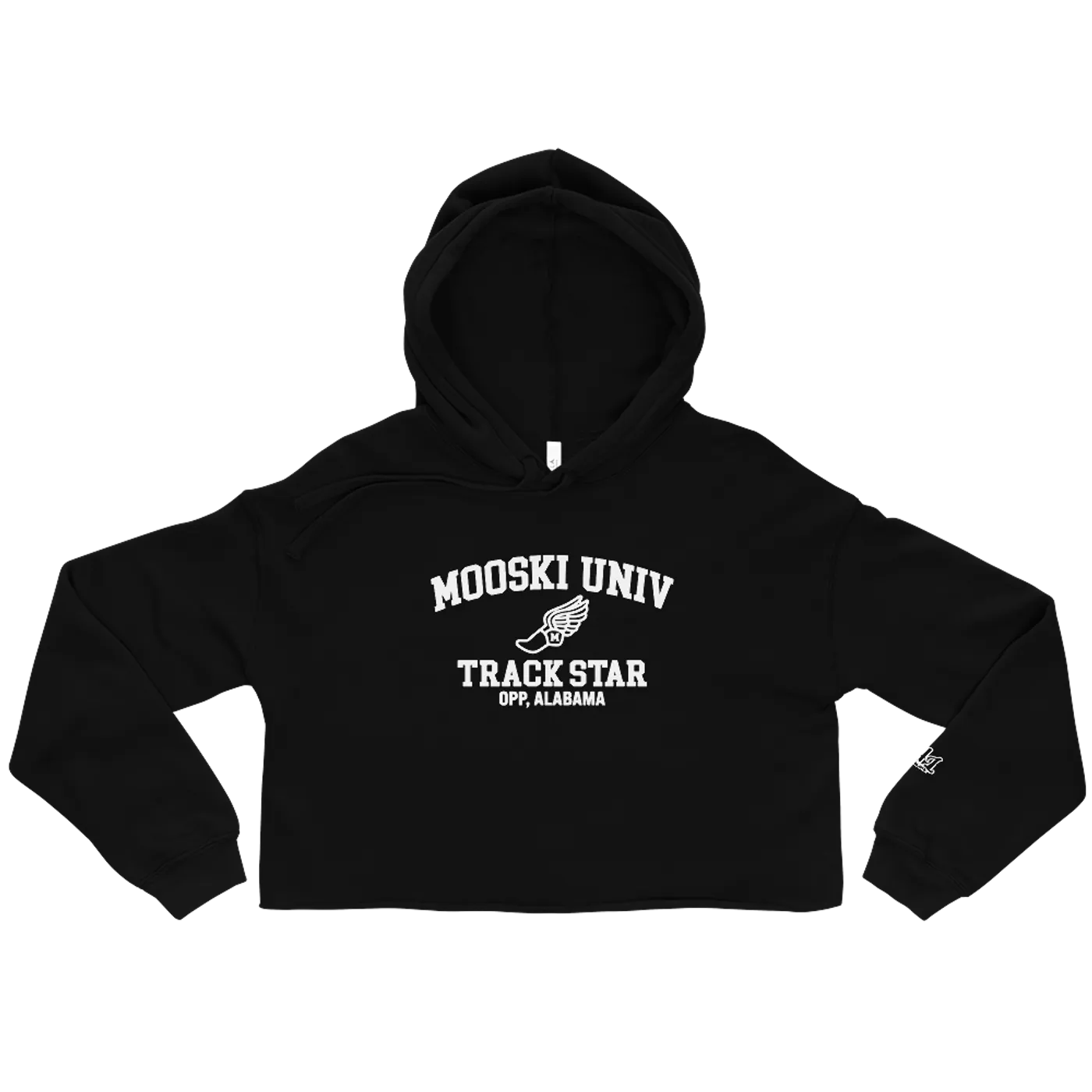 Mooski University Track Star Cropped Hoodie