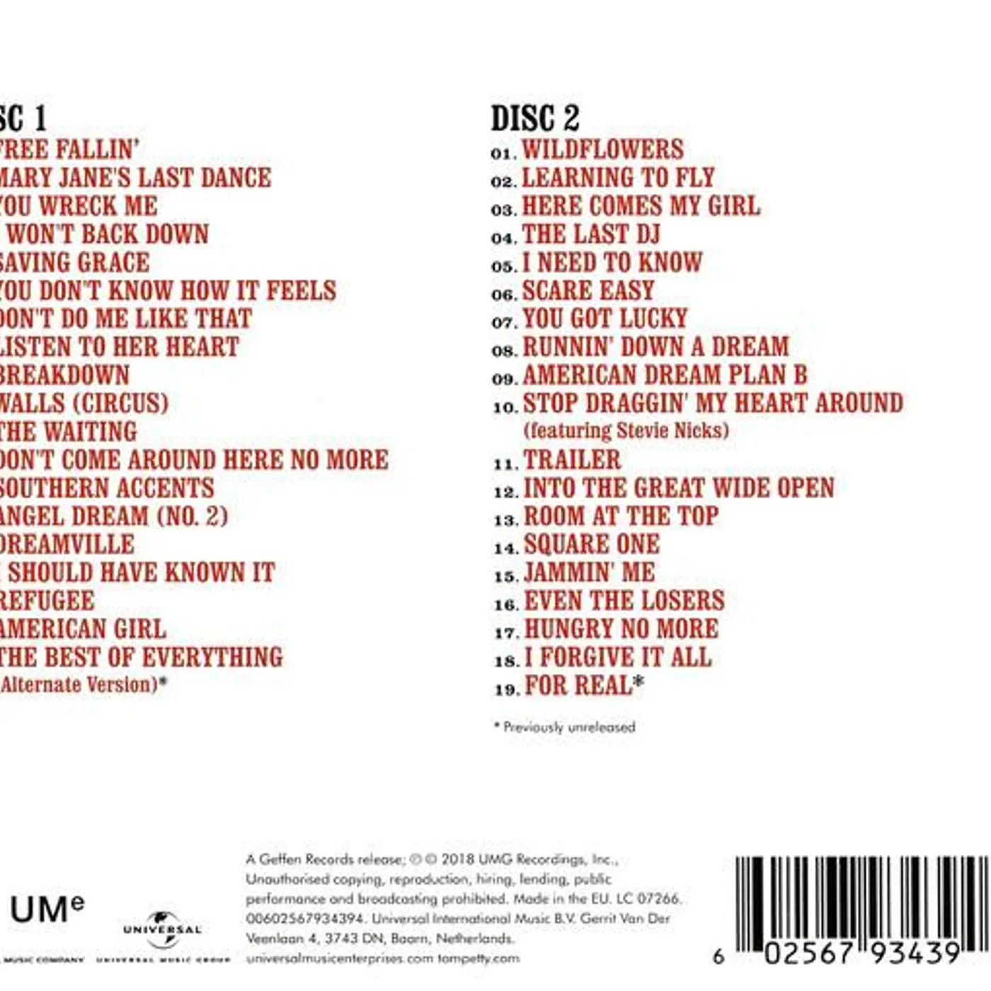 Tom Petty and the Heartbreakers The Best of Everything