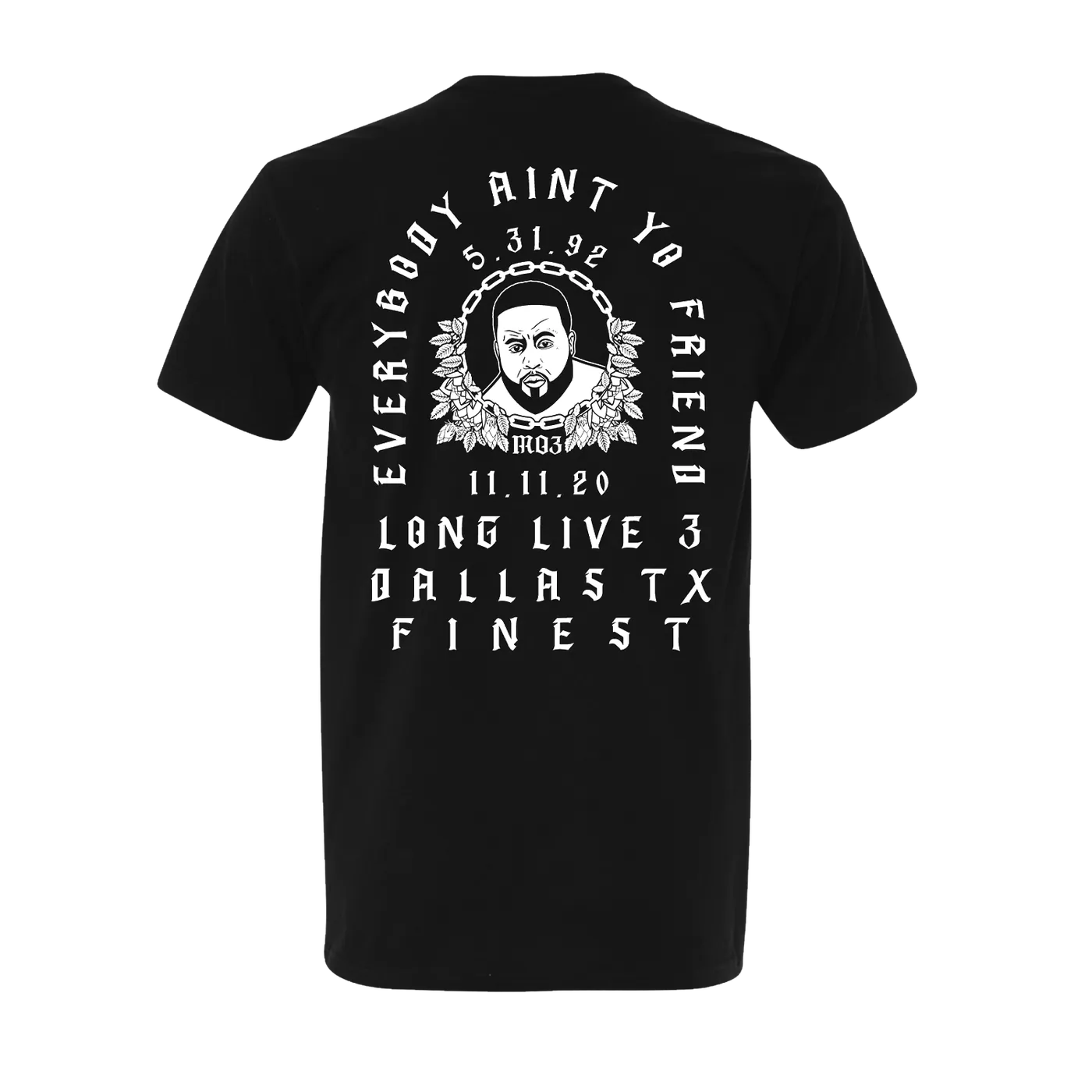 MO3 LONG LIVE 3 Memorial Tee - Black
