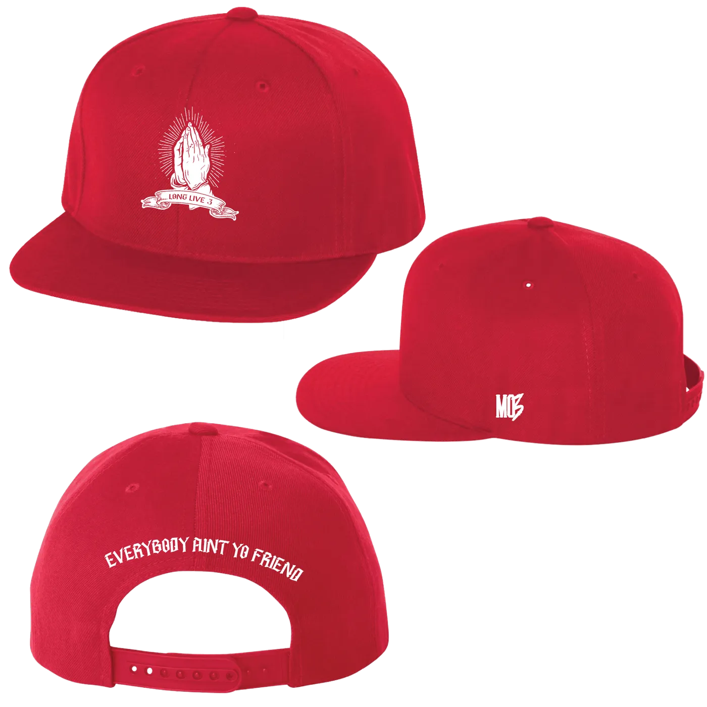 MO3 LONG LIVE 3 Memorial Hat - Red