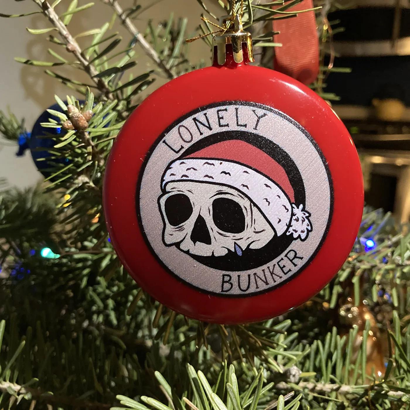 Lonely Bunker Christmas Ornament