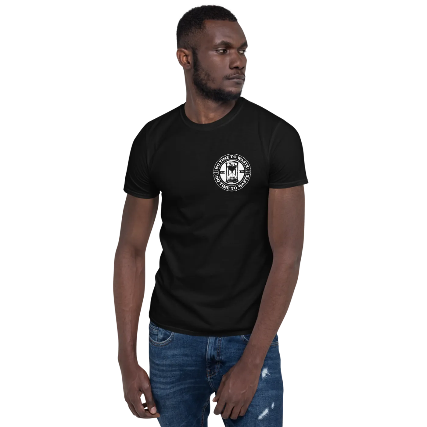 No Time To Waste N.T.T.W Front & Rear Logo Unisex Classic T-Shirt
