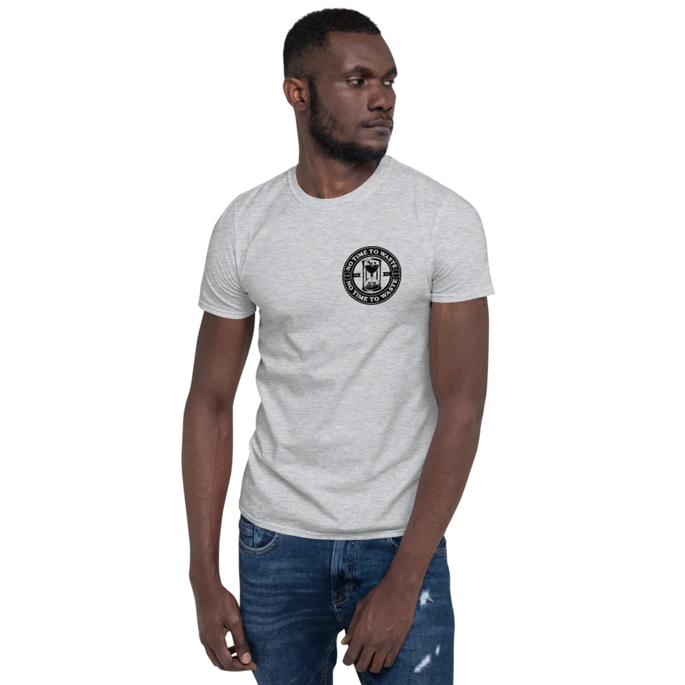 No Time To Waste N.T.T.W Front & Rear Logo Unisex Classic T-Shirt
