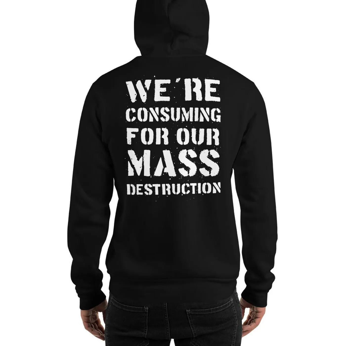 No Time To Waste N.T.T.W Front & Rear Mass Destruction Unisex Hoodie