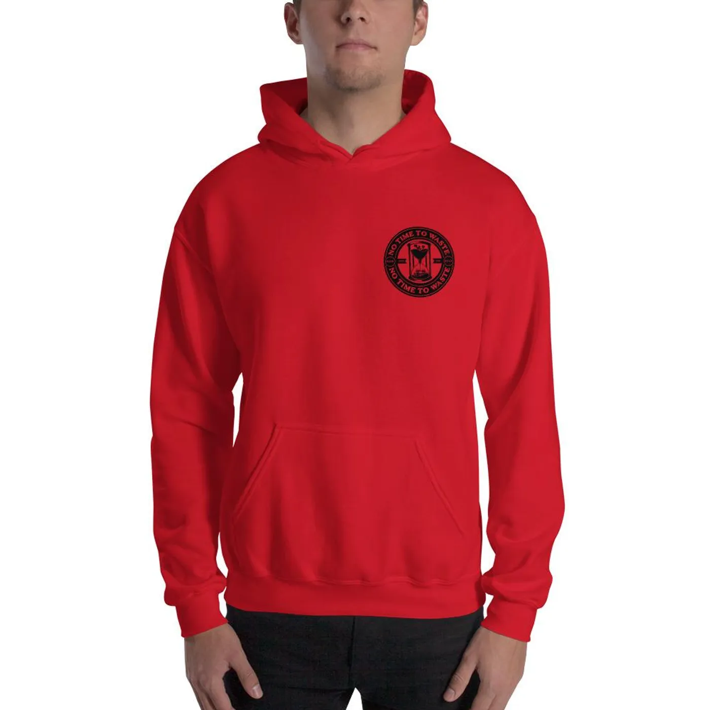No Time To Waste N.T.T.W Front & Rear Logo Unisex Hoodie