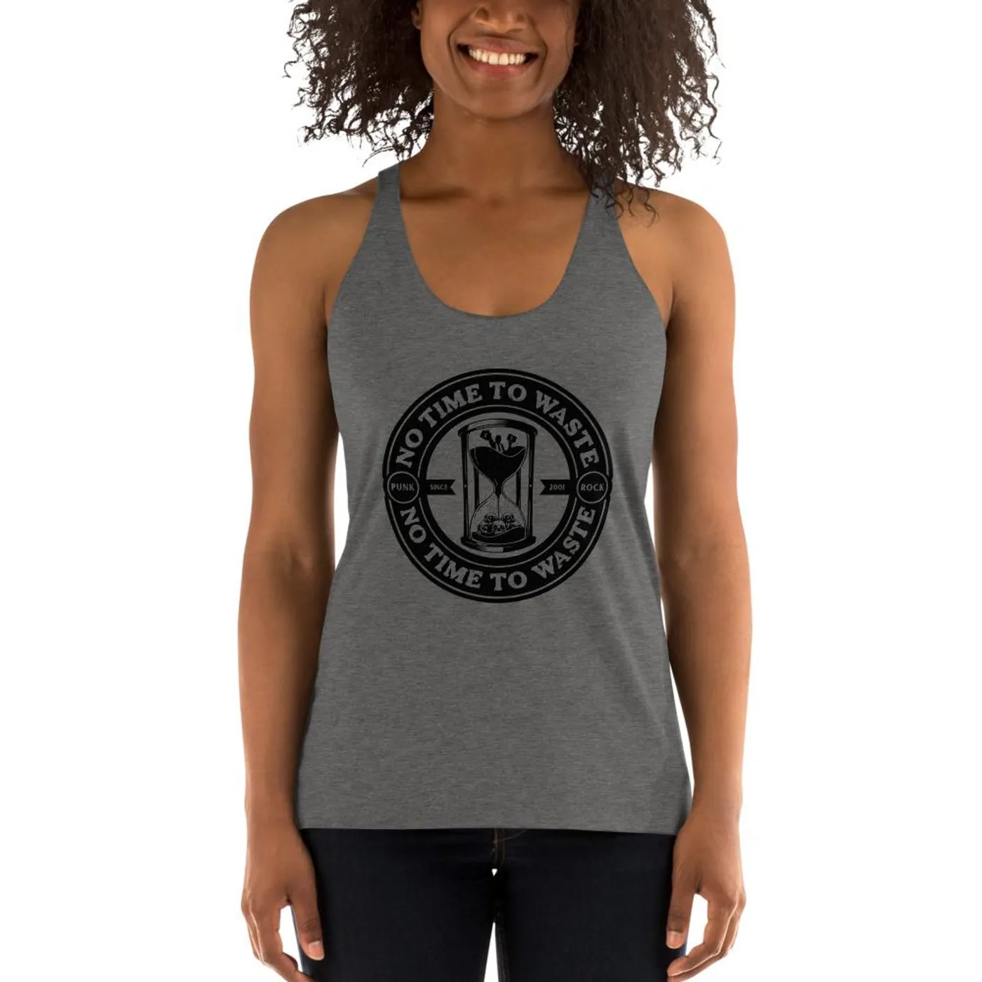 No Time To Waste N.T.T.W Women's Racerback Tank