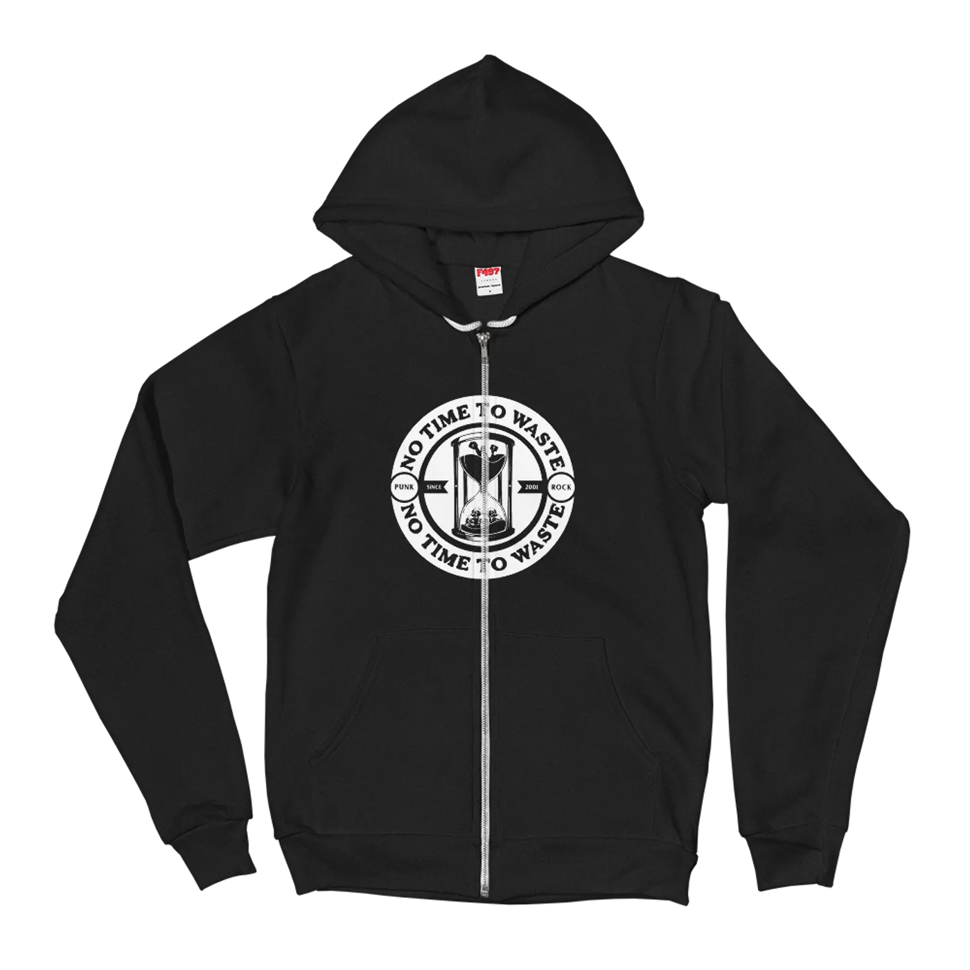 No Time To Waste N.T.T.W Logo Unisex Zip Up Hoodie