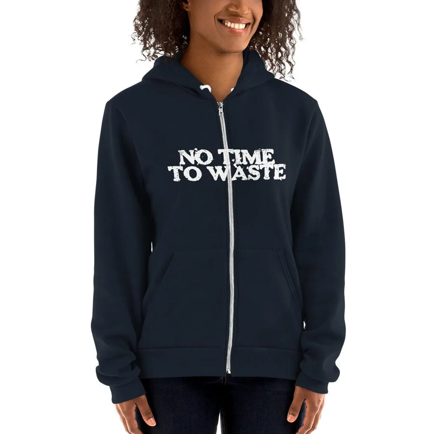 No Time To Waste N.T.T.W Mass Destruction  Front & Back Unisex Zip Up Hoodie