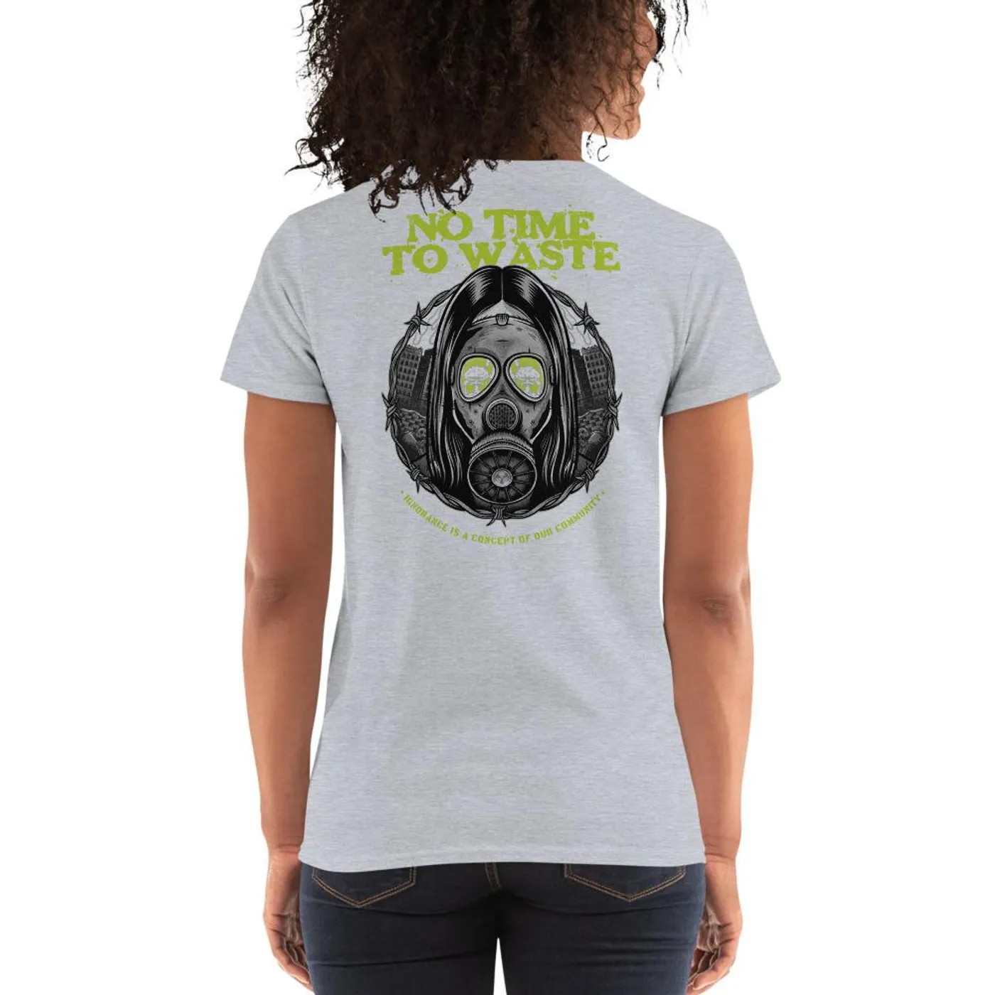 No Time To Waste N.T.T.W Toxic Front & Back Women's Short Sleeve T-Shirt