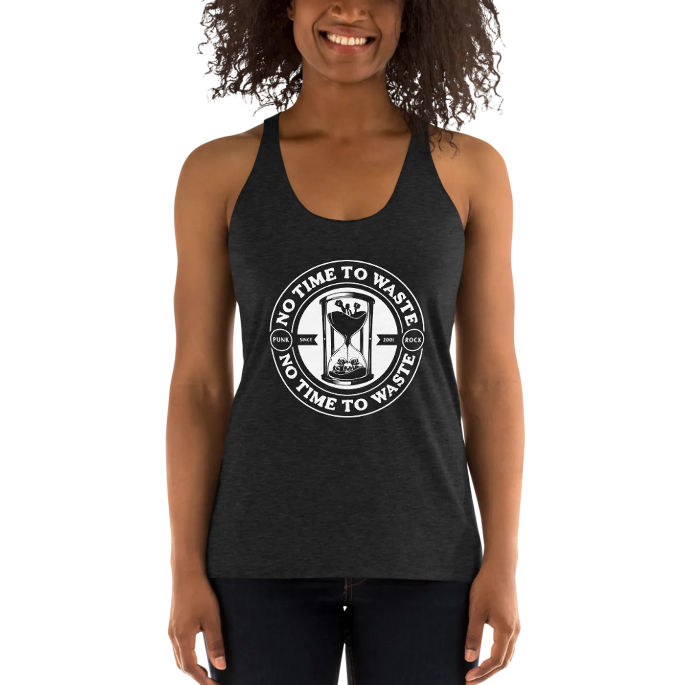 No Time To Waste N.T.T.W Women's Racerback Tank
