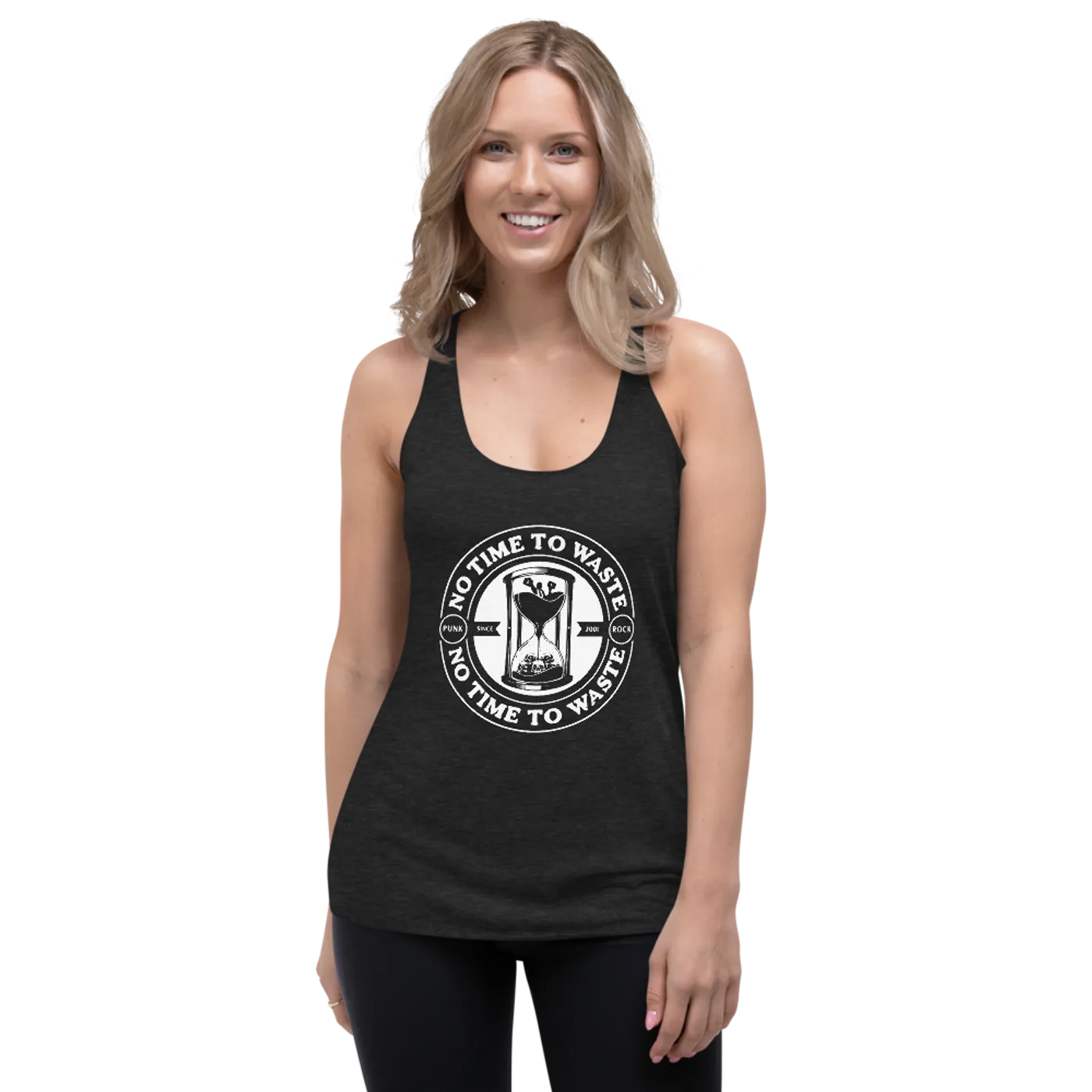 No Time To Waste N.T.T.W Women's Racerback Tank