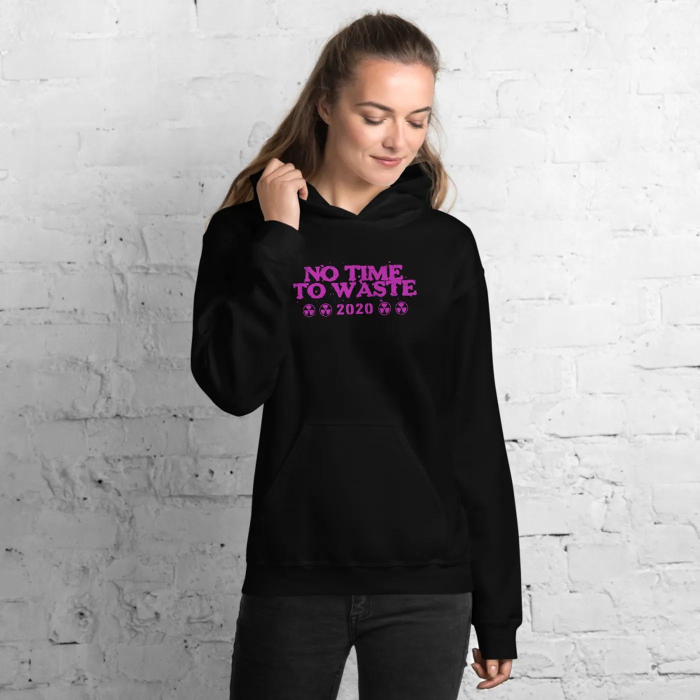 No Time To Waste N.T.T.W Front & Rear Toxic Unisex Hoodie