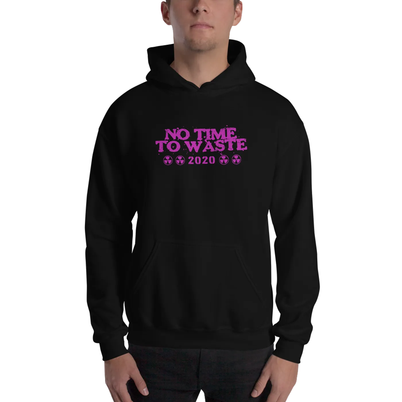 No Time To Waste N.T.T.W Front & Rear Toxic Unisex Hoodie
