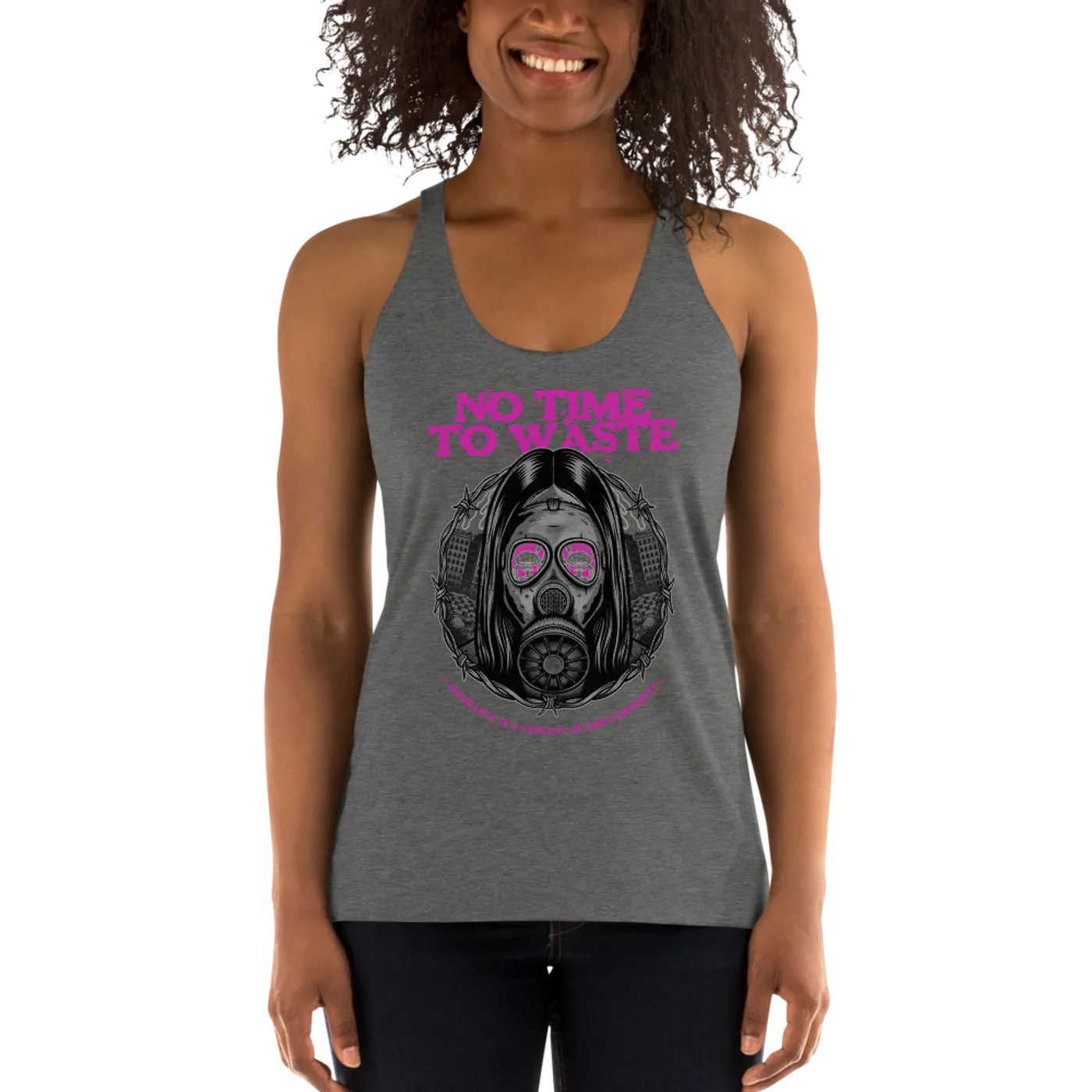 No Time To Waste N.T.T.W Women's Racerback Tank