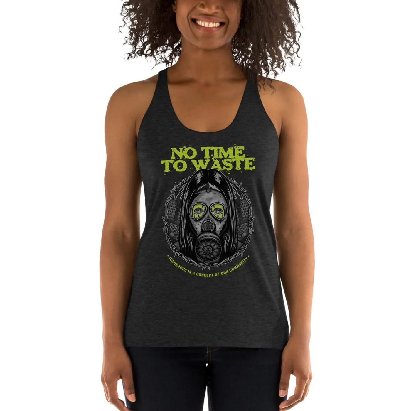 No Time To Waste N.T.T.W Women's Racerback Tank
