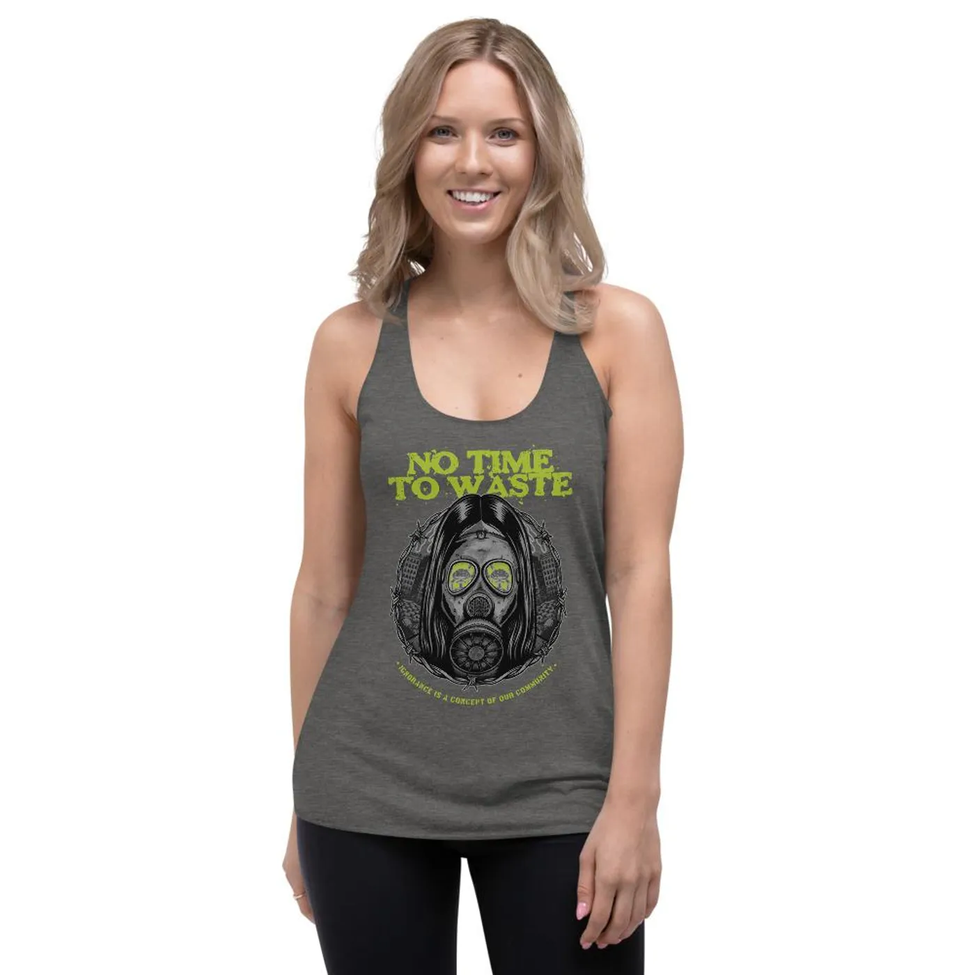 No Time To Waste N.T.T.W Women's Racerback Tank
