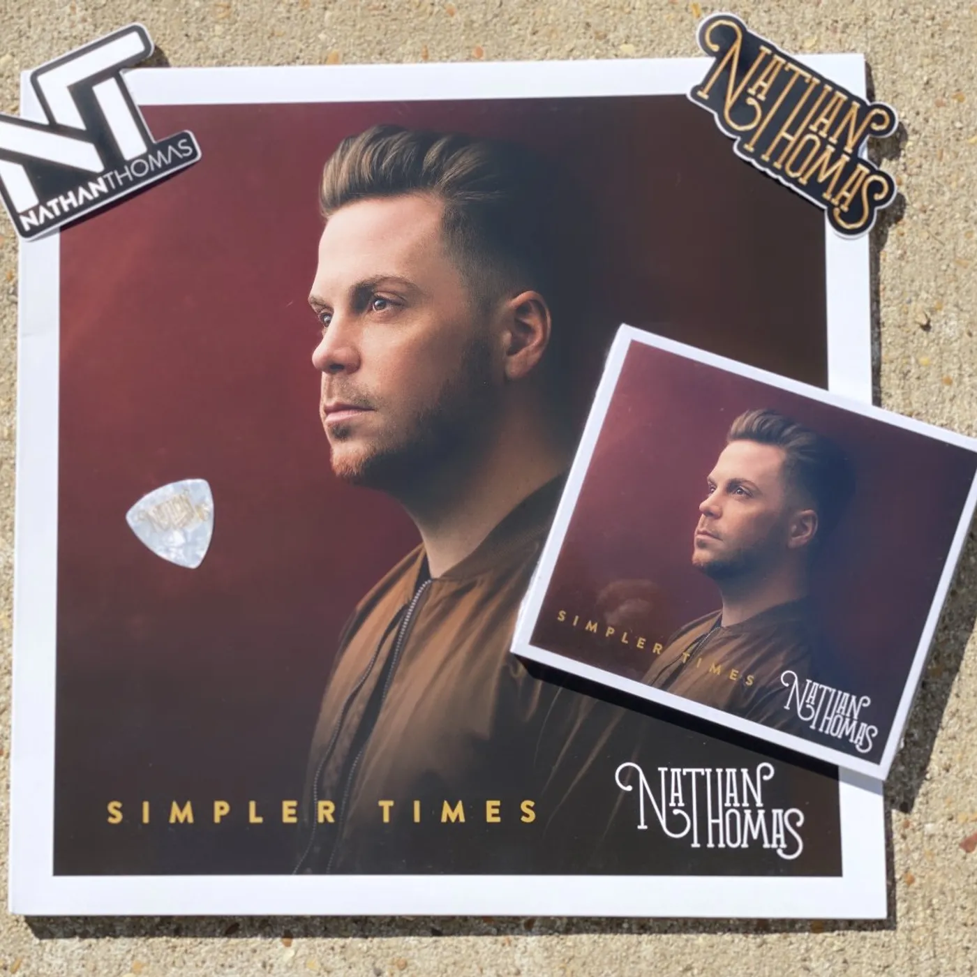Nathan Thomas BUNDLE - Vinyl, CD, Stickers & Pick