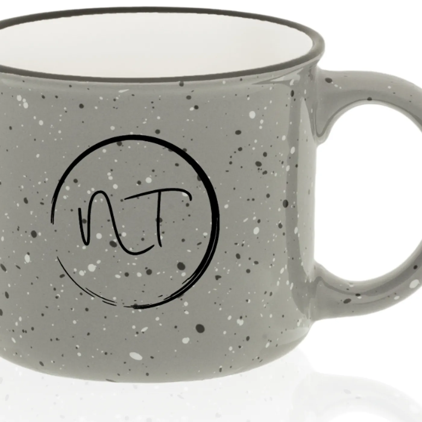 Battle Cry - Gray Ceramic Campfire Mug - Nathan Thomas