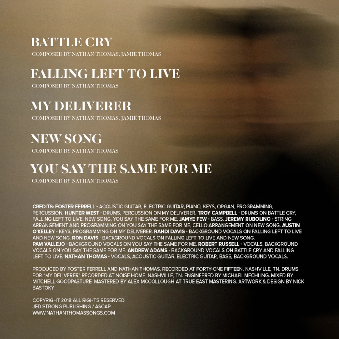 Battle Cry | Nathan Thomas - Physical CD