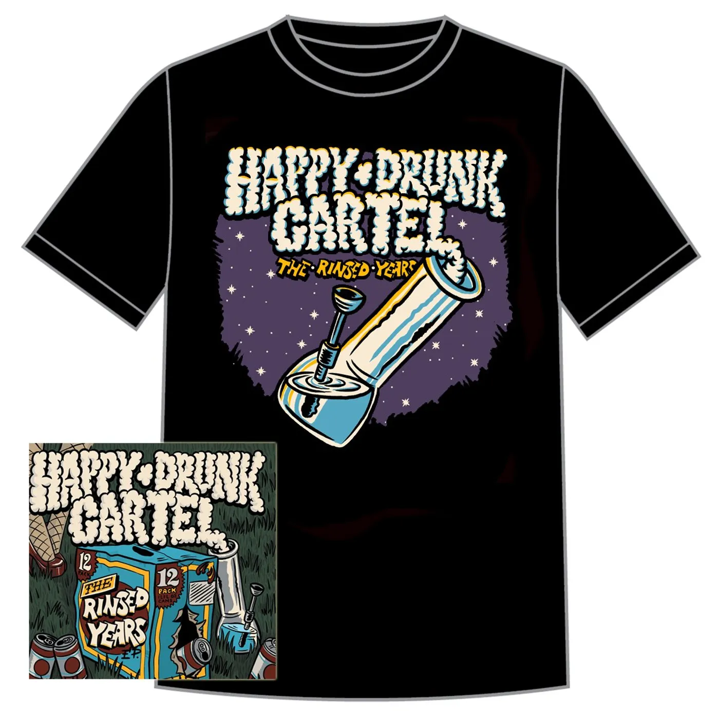 Happy Drunk Cartel "The Rinsed Years" EP  CD/Shirt Bundle