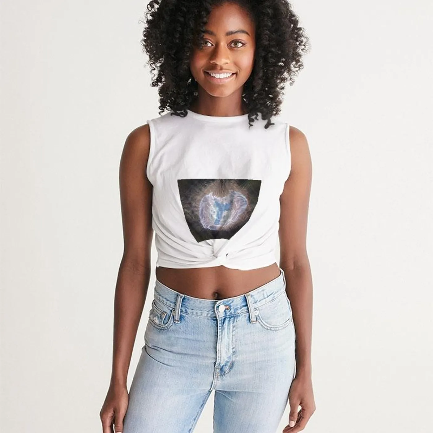 TFMOM The Holy Tee. Women's Twist-Front Tank