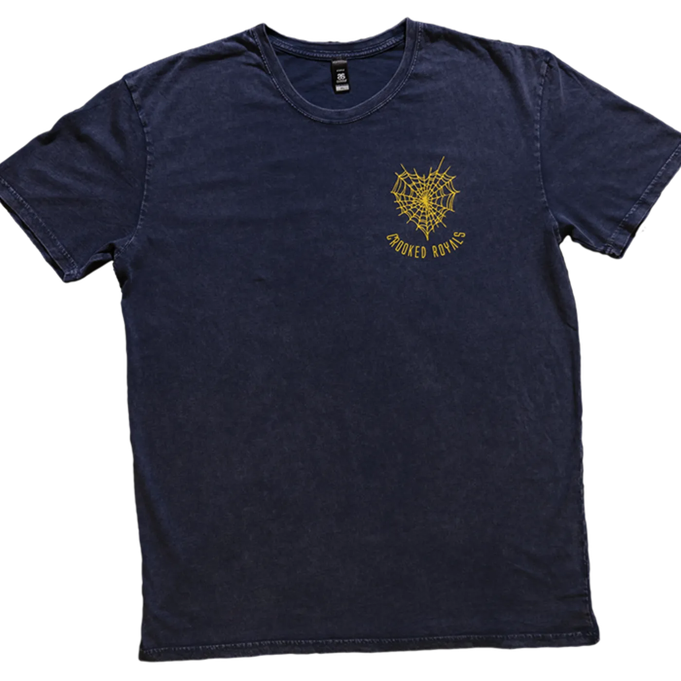 Crooked Royals Spider Hand Tee (Stonewash Blue)