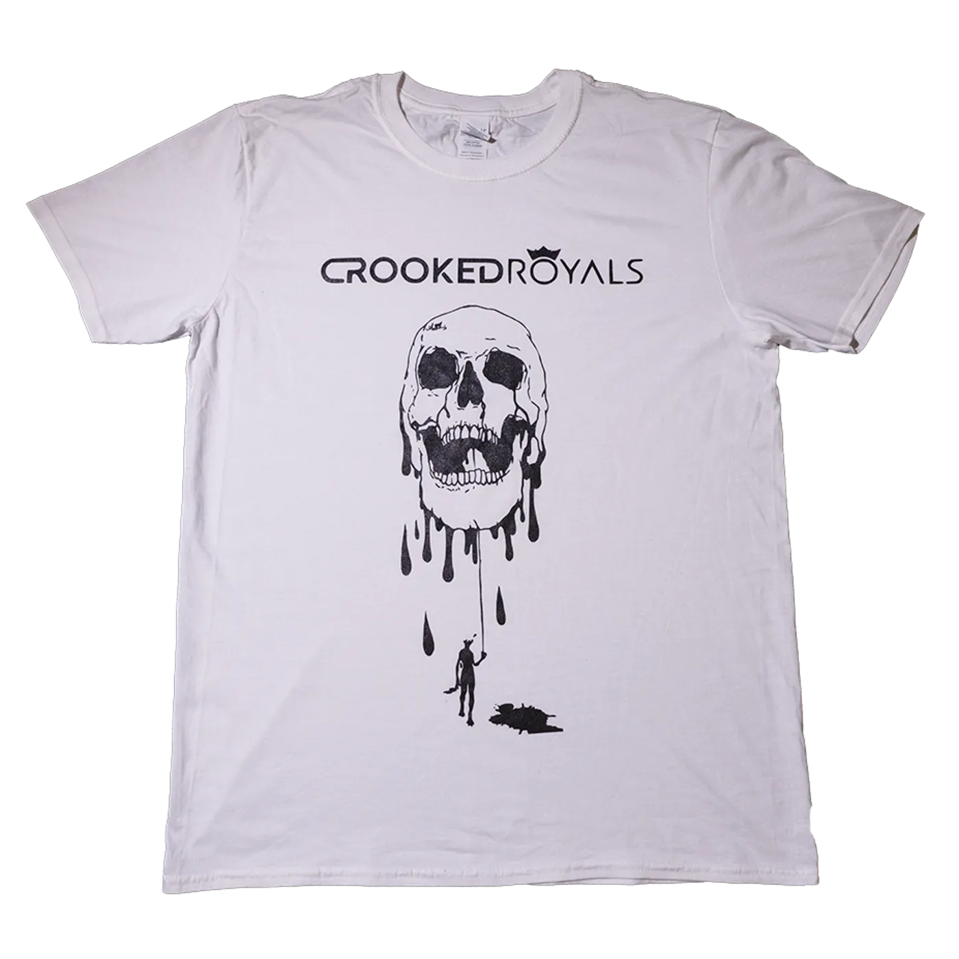 Crooked Royals Skull Tee (White)
