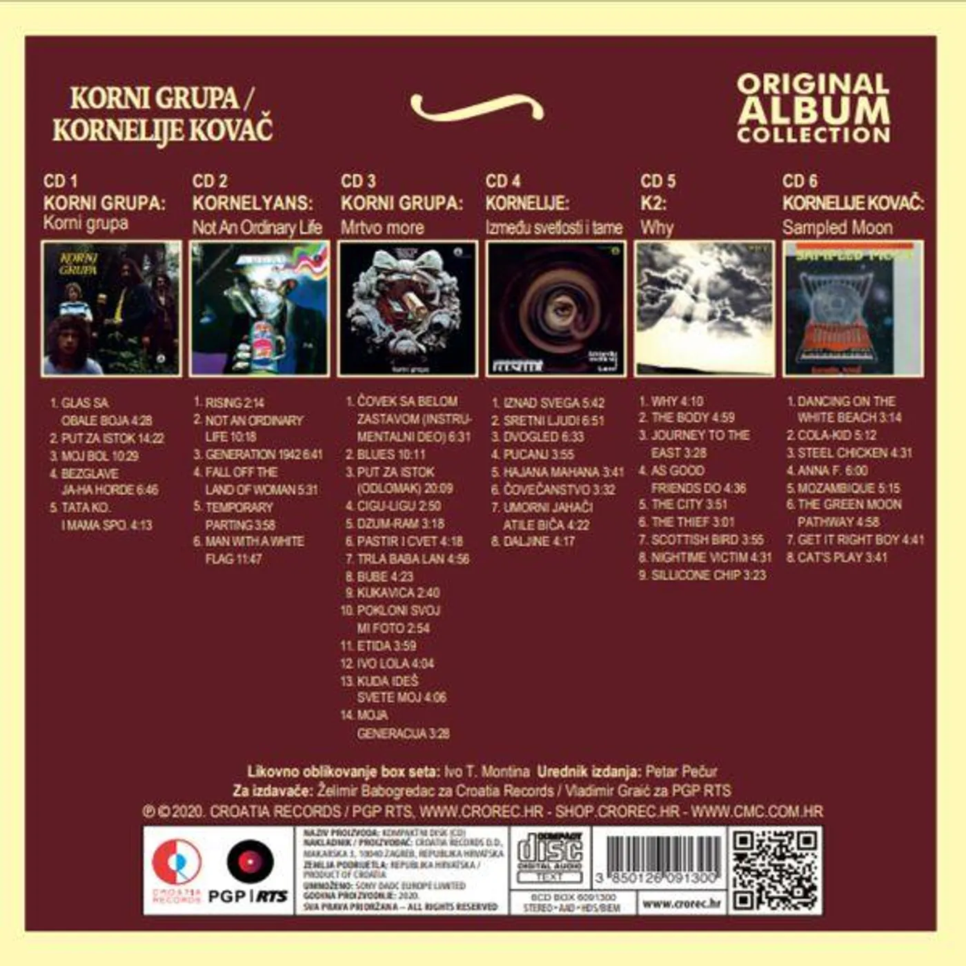KORNI GRUPA / KORNELIJE KOVAČ - ORIGINAL ALBUM COLLECTION