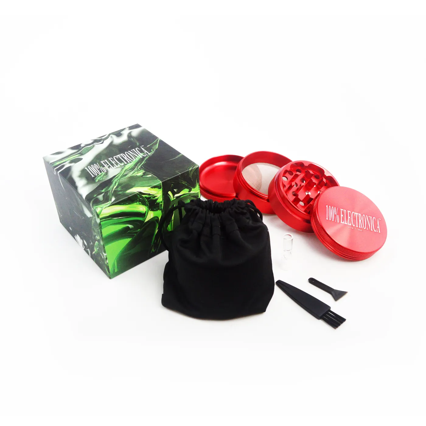 100% Electronica 420% Electronica Premium Aluminum "Plant Matter Dematerializer" Kit - [LTD Edition RED]