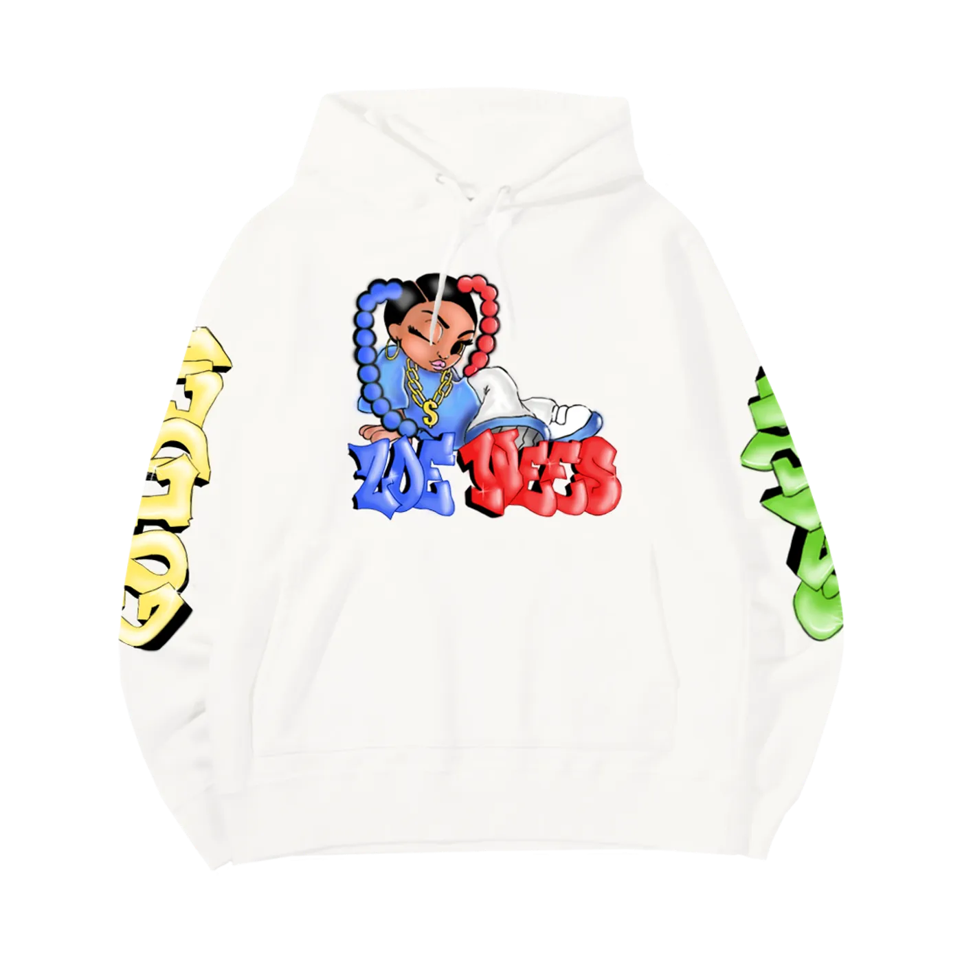 Zoe Wees Golden Wings Hoodie - White