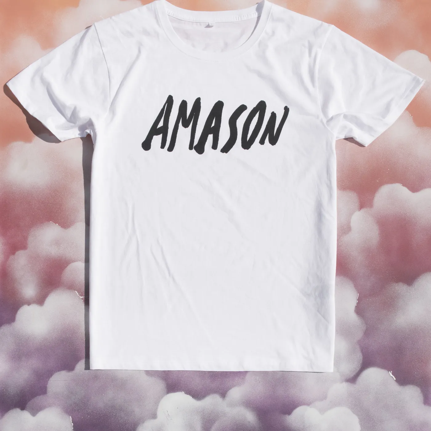 Amason T-shirt Logo Vit