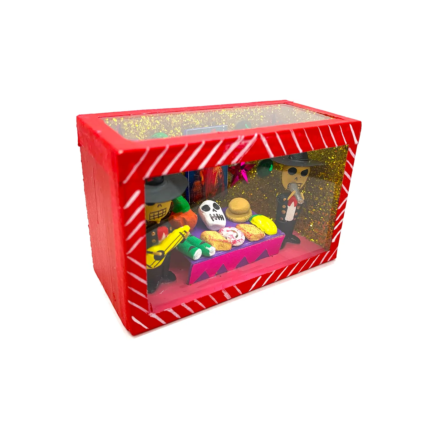 Mariachi Nuevo Tecalitlán Handmade Shadow Box Nicho - Mariachi Ofrenda