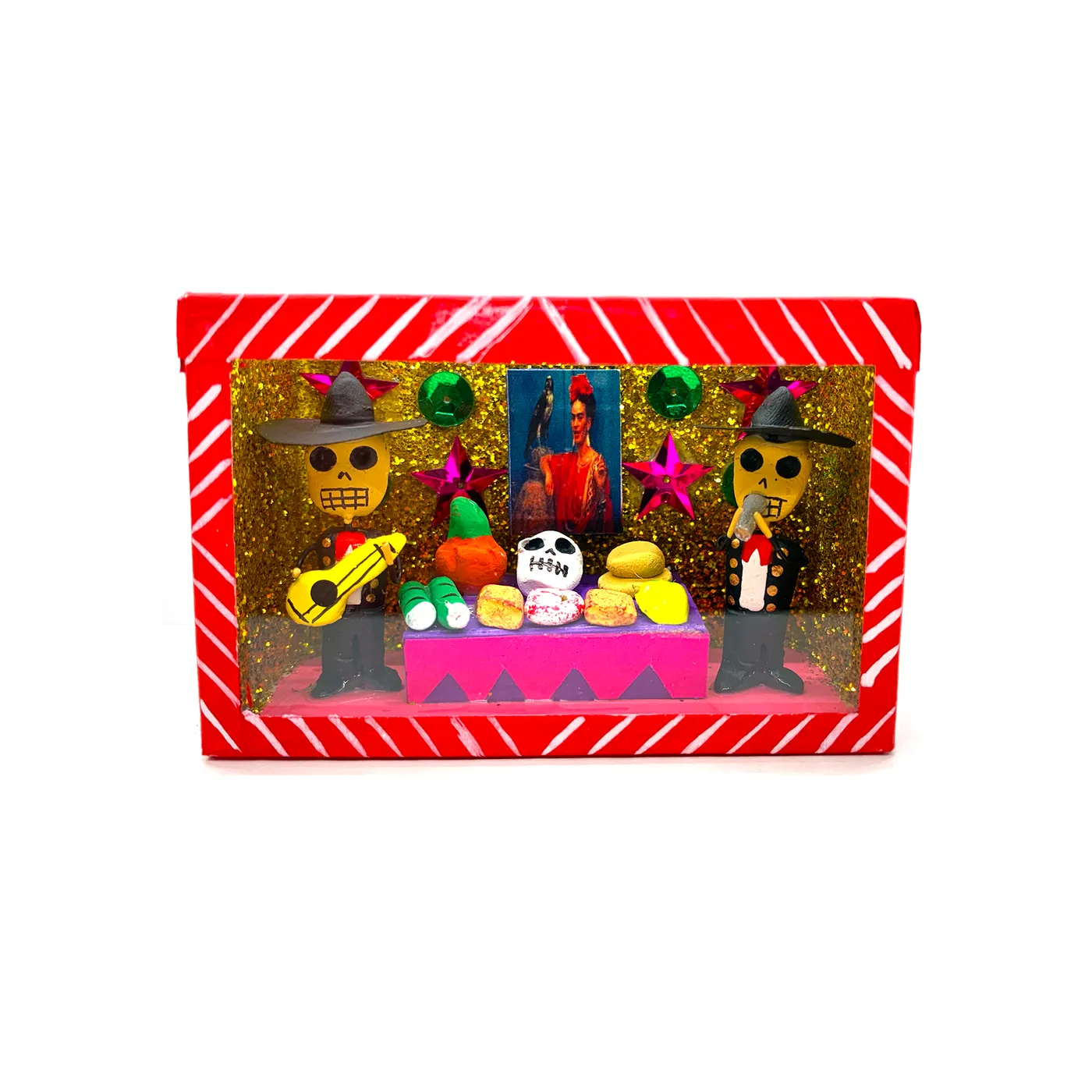 Mariachi Nuevo Tecalitlán Handmade Shadow Box Nicho - Mariachi Ofrenda