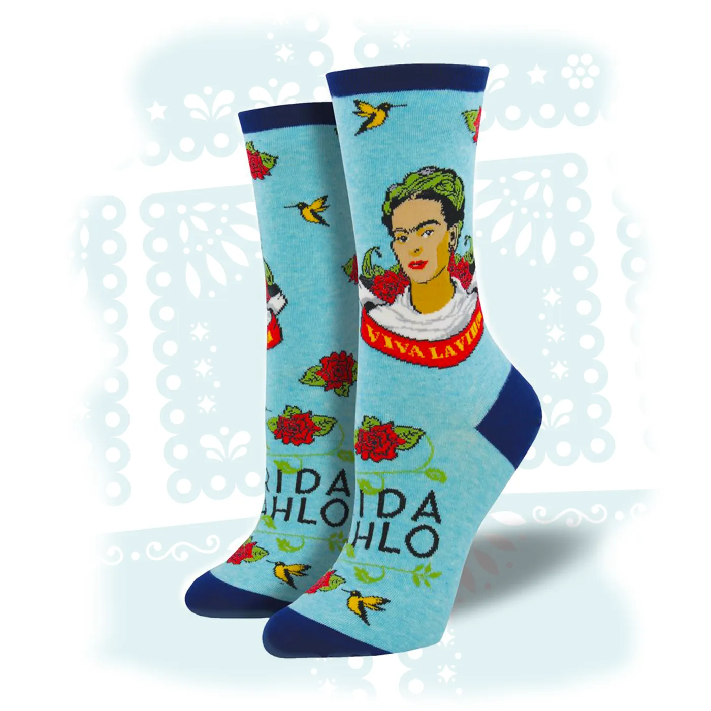 Frida Khalo Women's Frida Kahlo "Viva La Frida" Socks