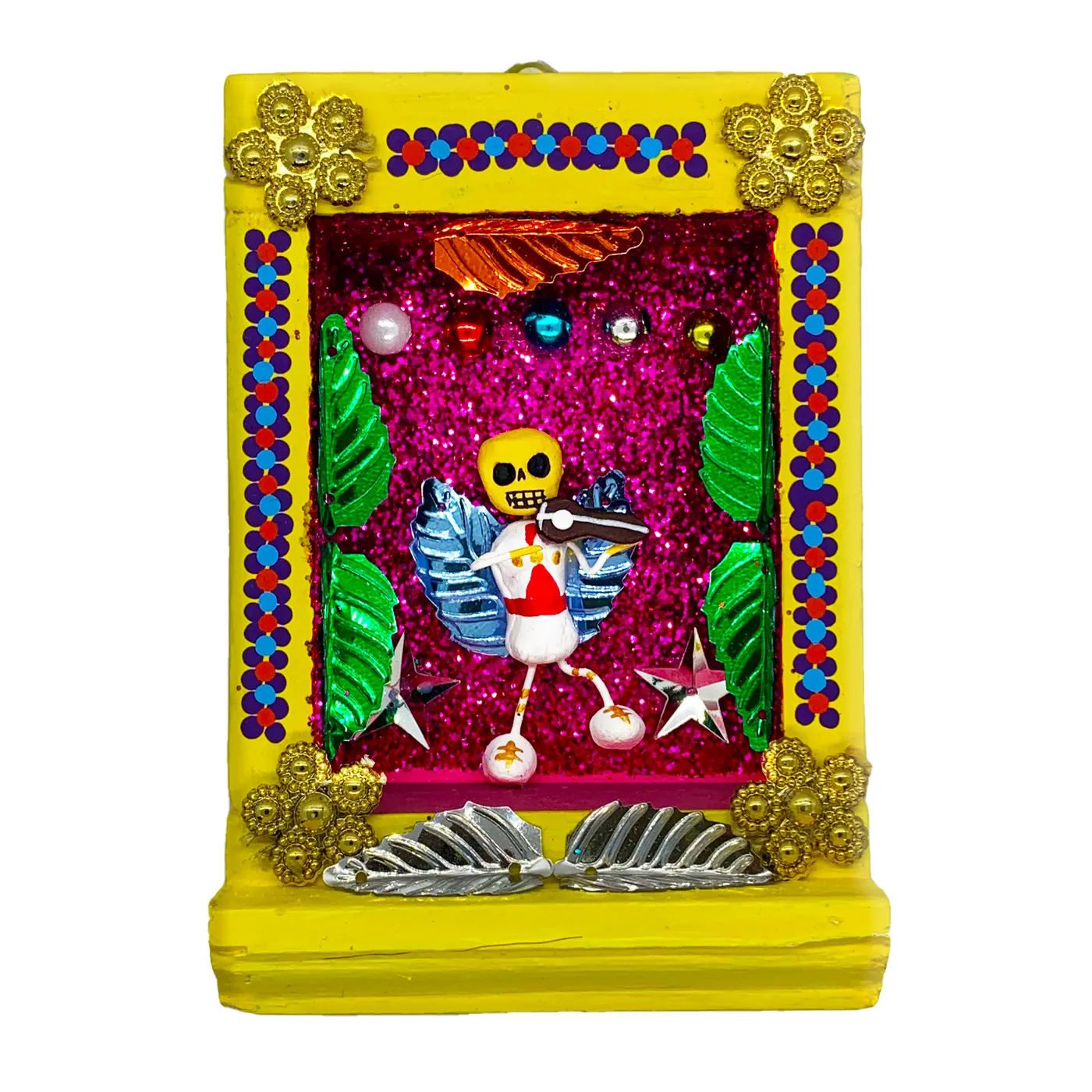Mariachi Nuevo Tecalitlán Handmade Shadow Box Nicho - Mariachi "Cielito Lindo"