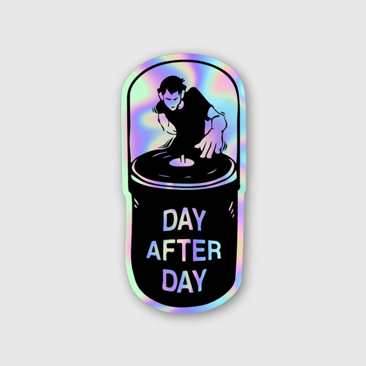 Rave Clothing Day After Day Holographic Sticker