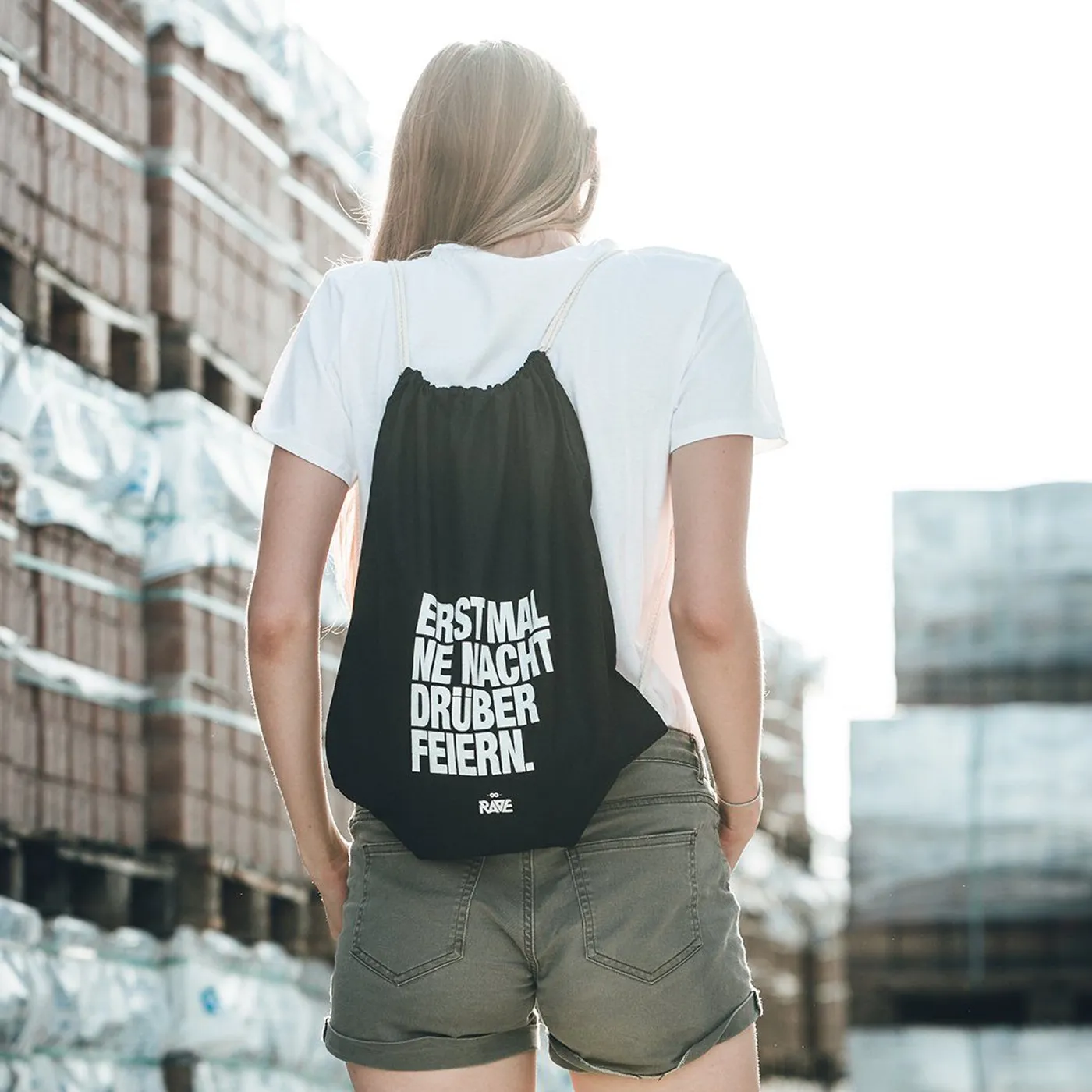 Rave Clothing Erst Mal Ne Nacht Drüber Feiern Turnbeutel