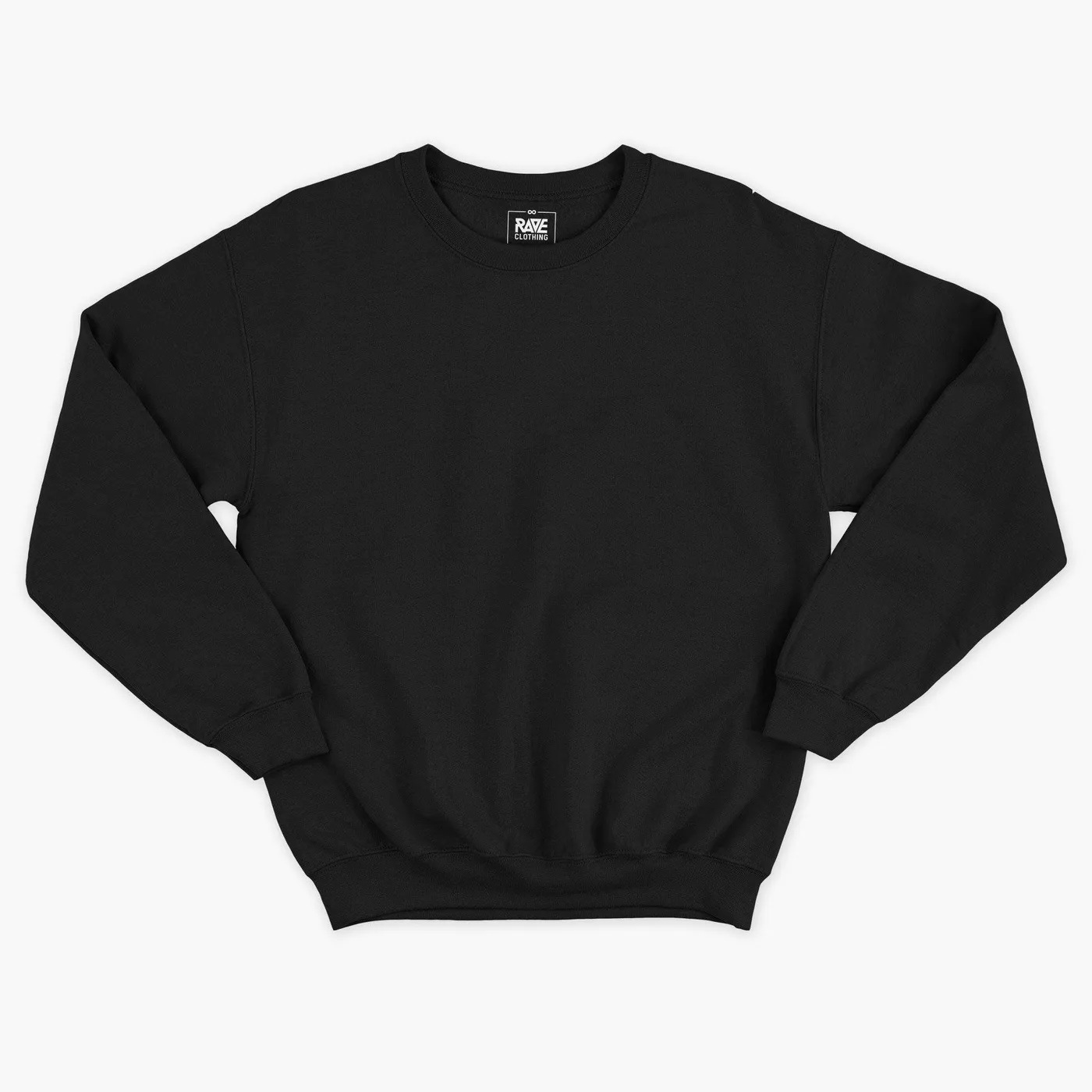 Rave Clothing Techno Crew Pullover in schwarz