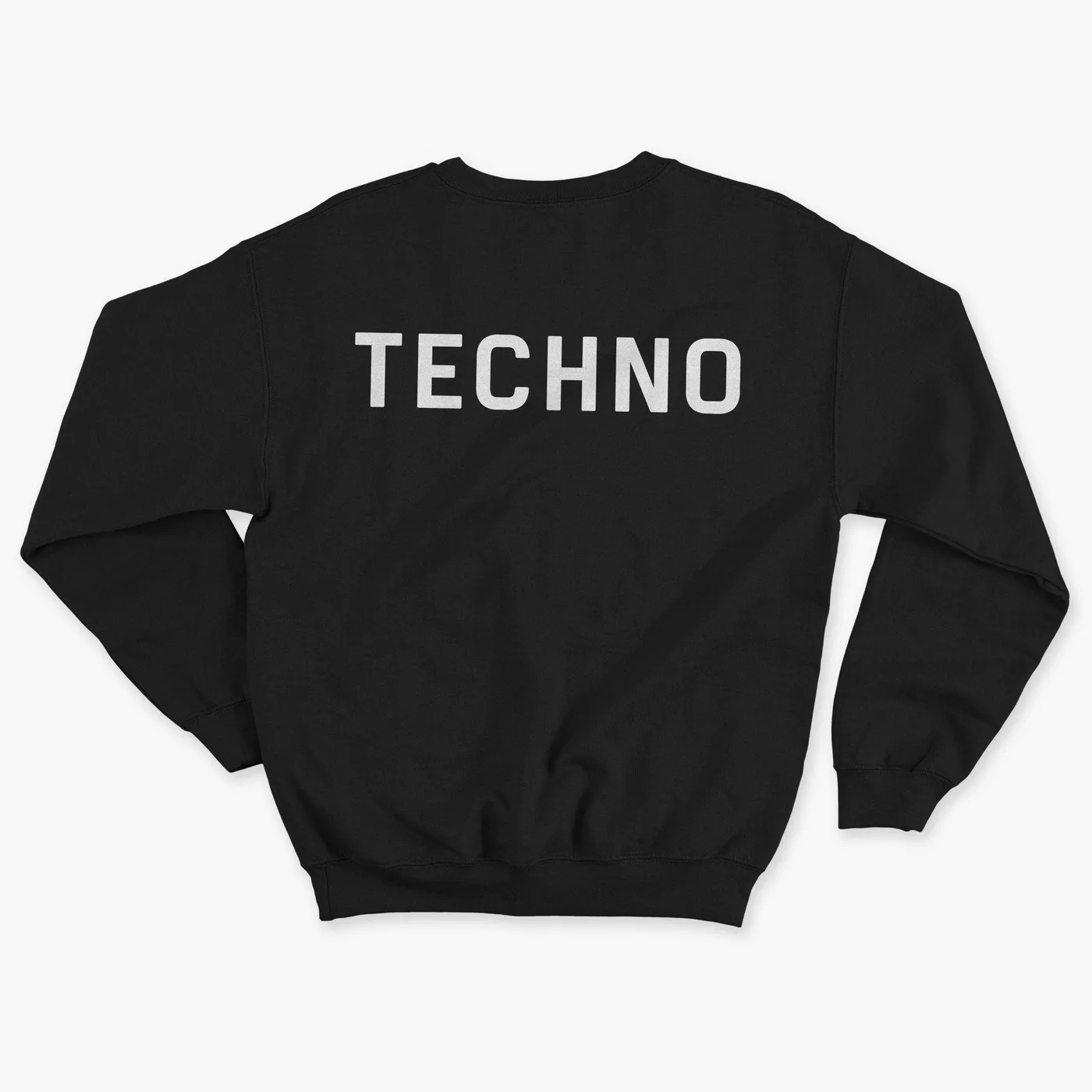 Rave Clothing Techno Crew Pullover in schwarz