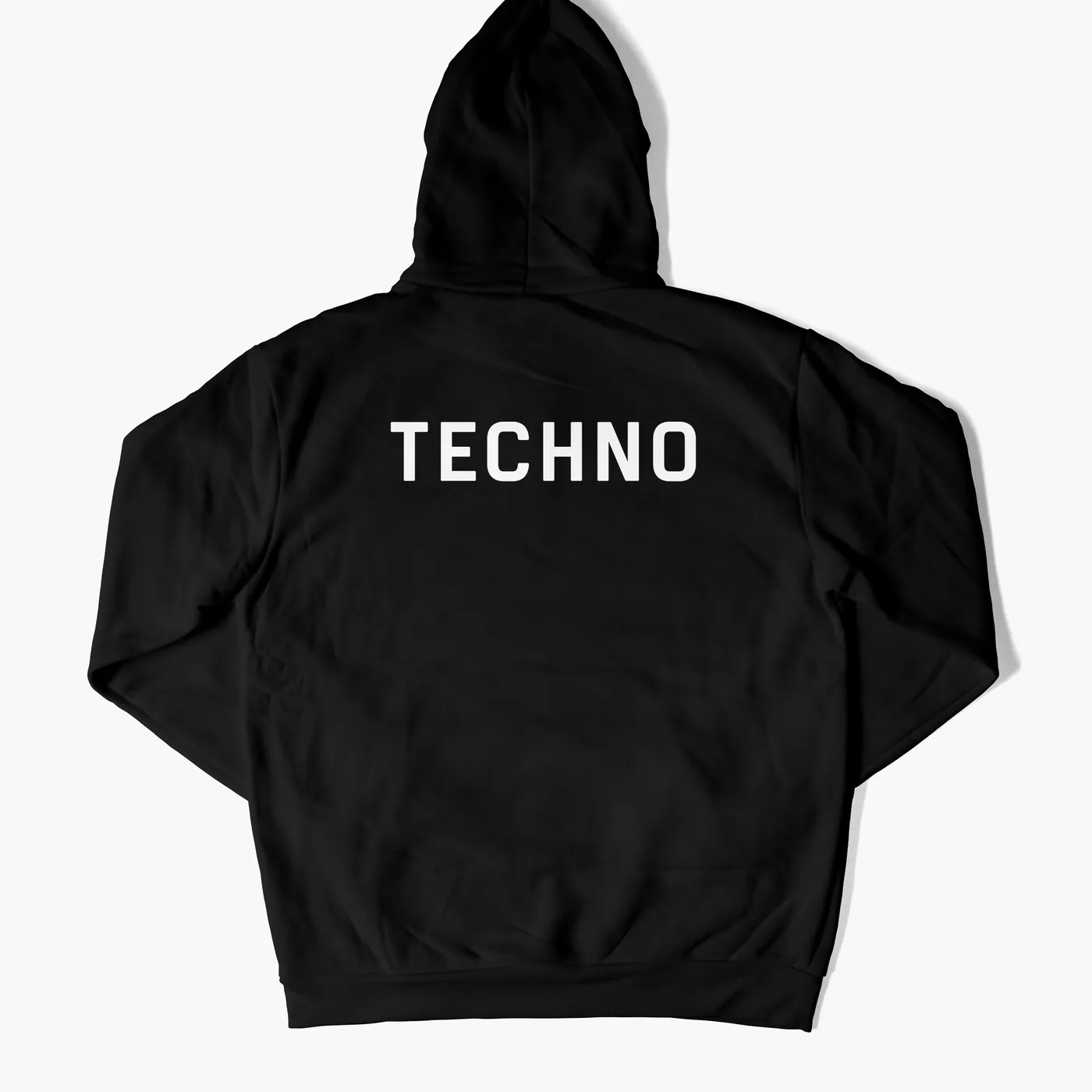 Rave Clothing Techno Crew Hoodie in schwarz