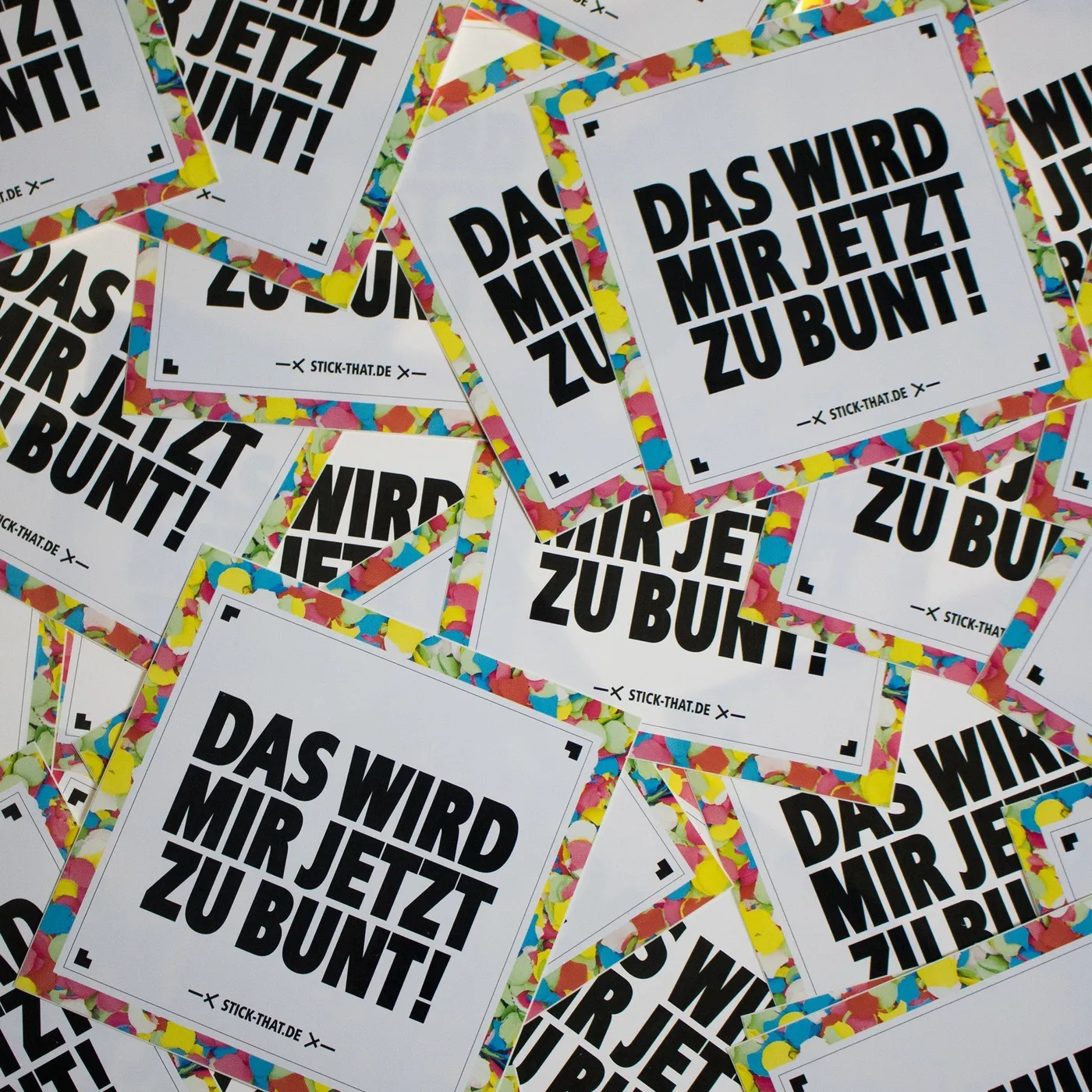 Rave Clothing Das wird mir jetzt zu bunt Sticker