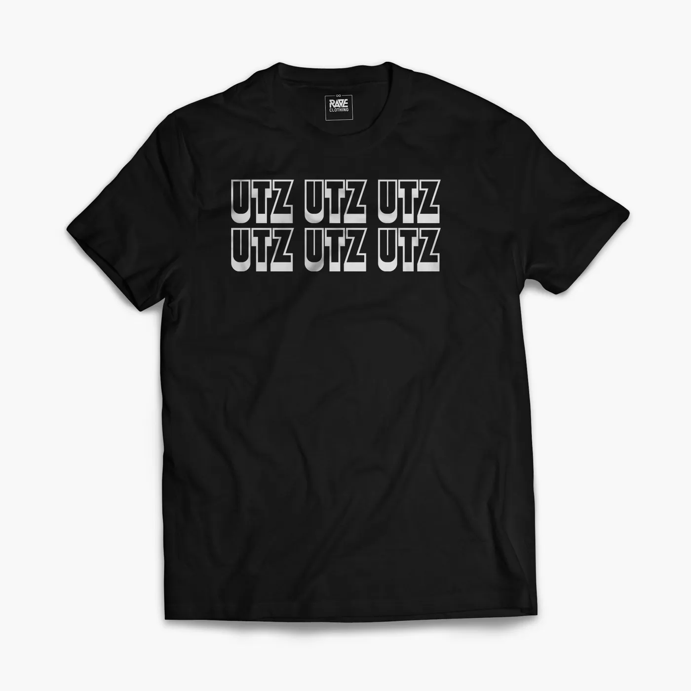 Rave Clothing Utz Utz Utz T-Shirt in schwarz