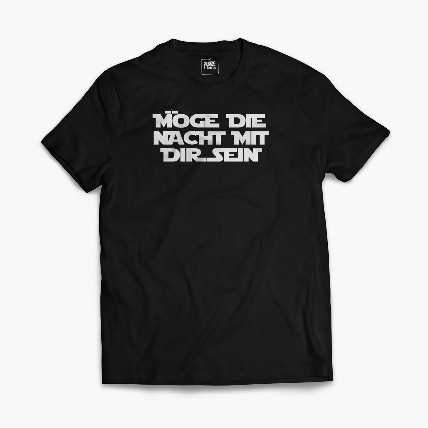 Rave Clothing Möge die Nacht mir dir sein T-Shirt in schwarz