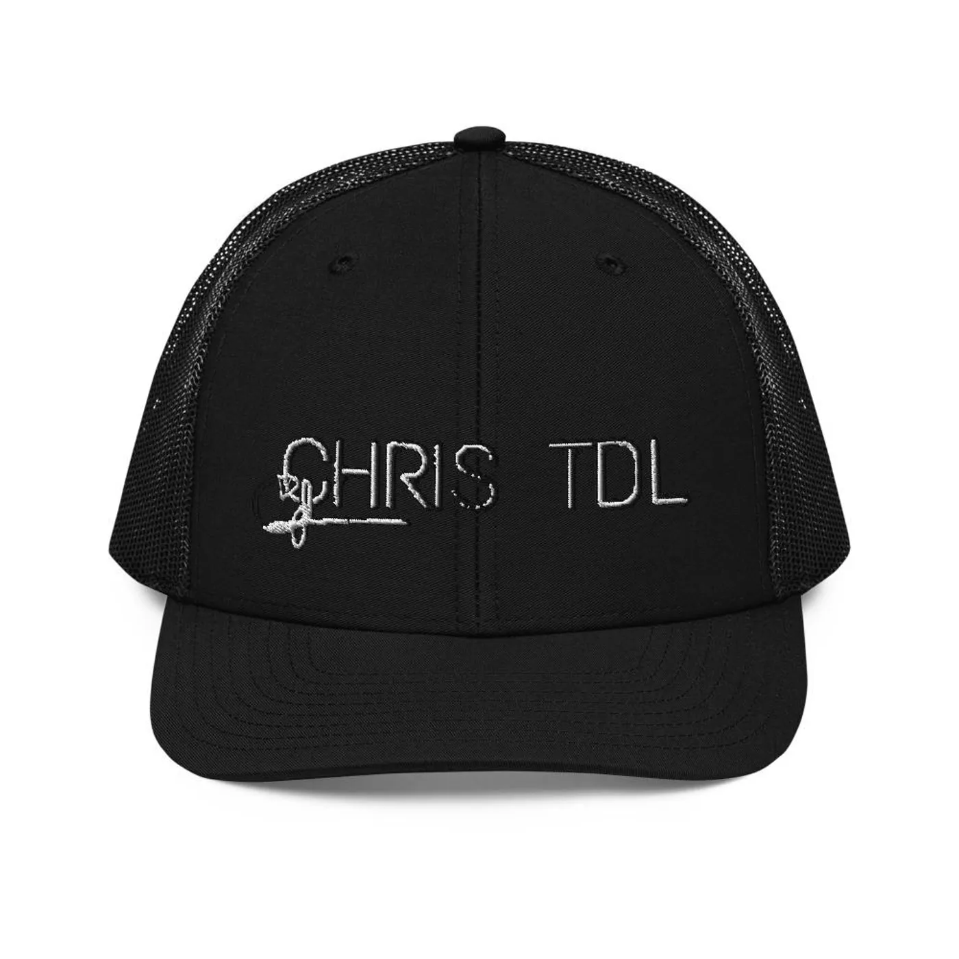 Chris TDL White Trucker Cap
