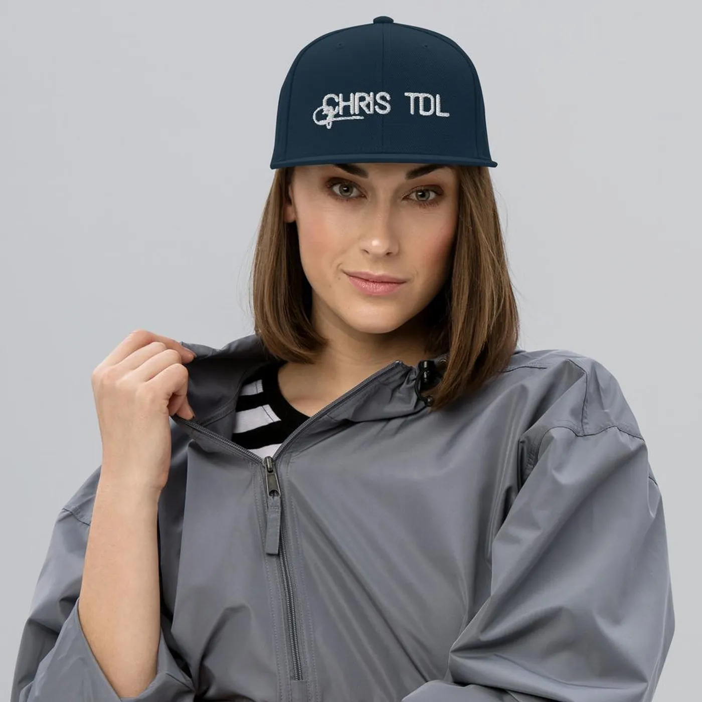 Chris TDL Embroidered Snapback Hat