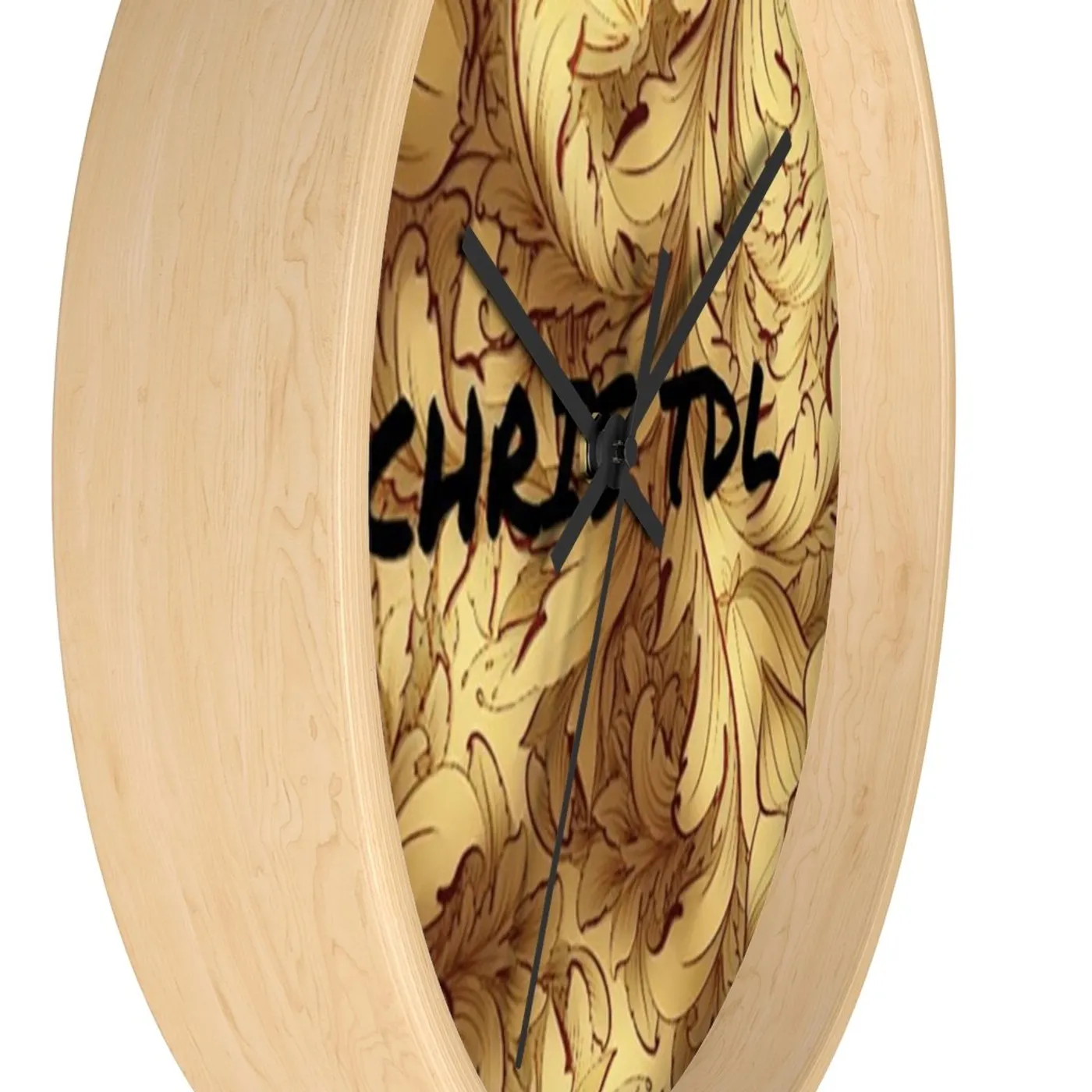 Chris TDL Wall clock Gold