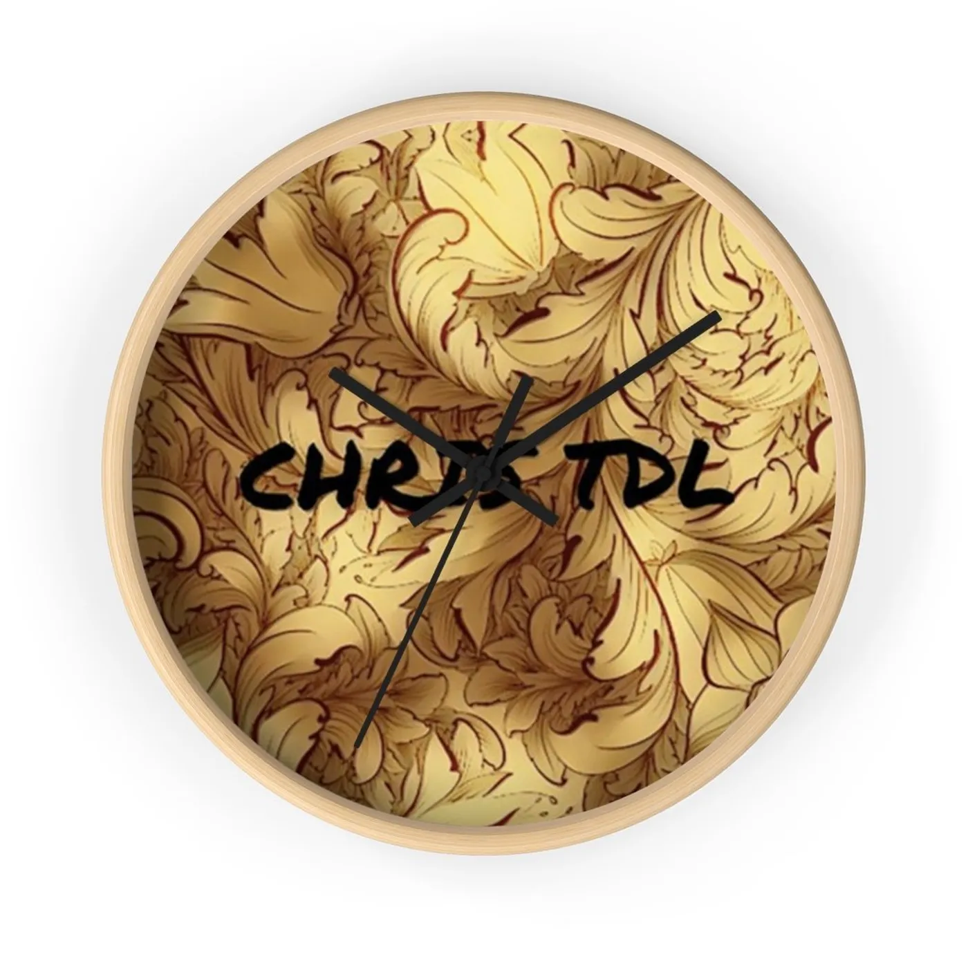 Chris TDL Wall clock Gold