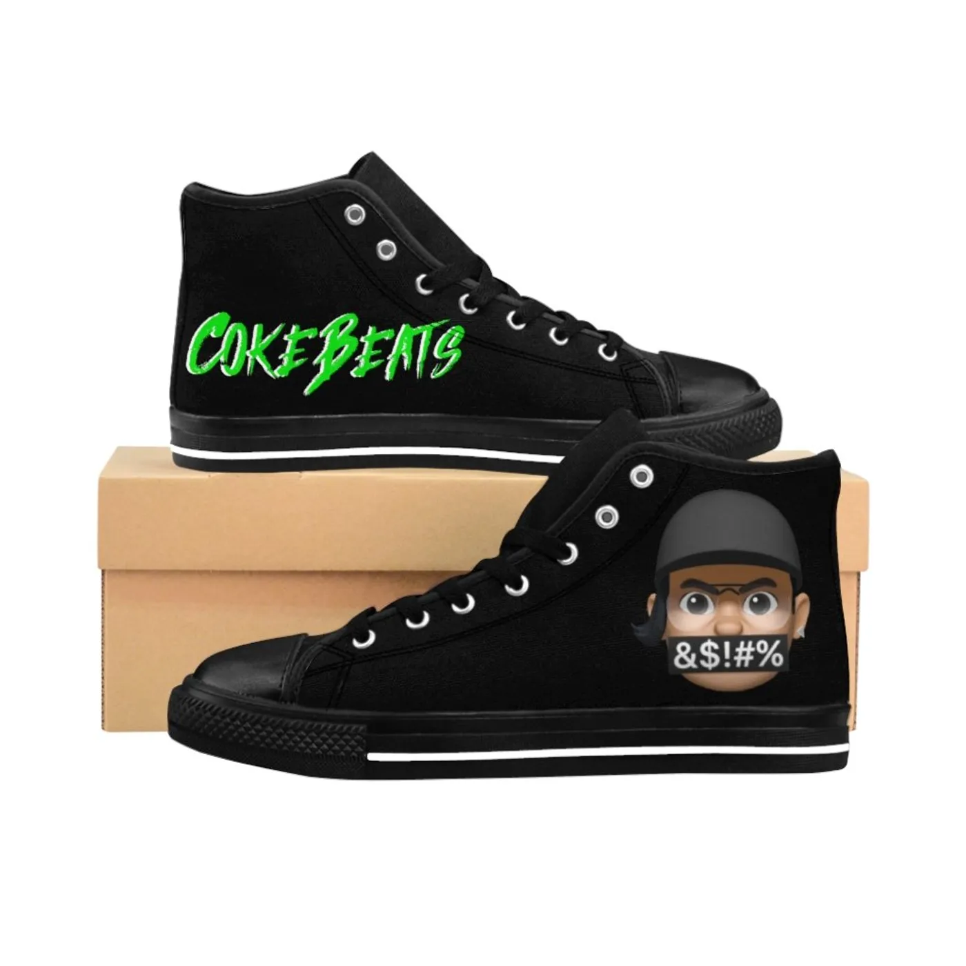 Coke Beats World WTF ??? High-top Sneakers