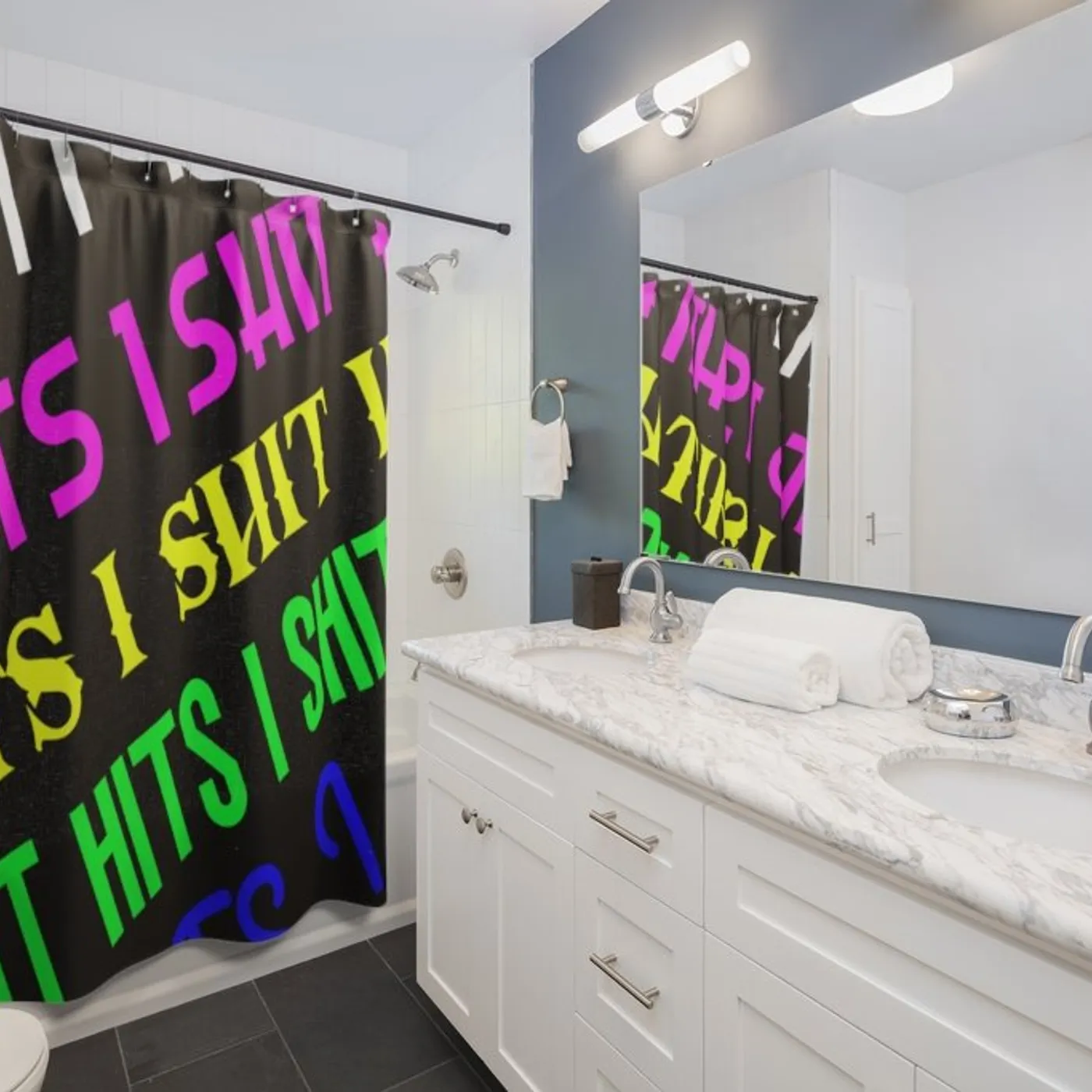 Coke Beats World I SHIT HITS Shower Curtains