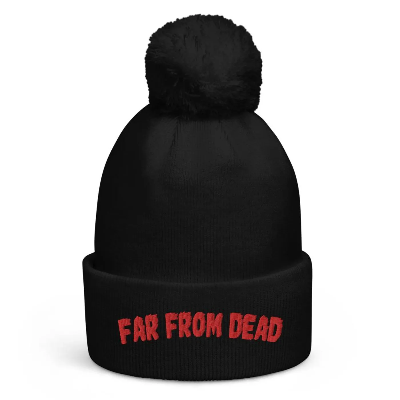 Xuitcasecity XCC "Far From Dead" Pom pom beanie